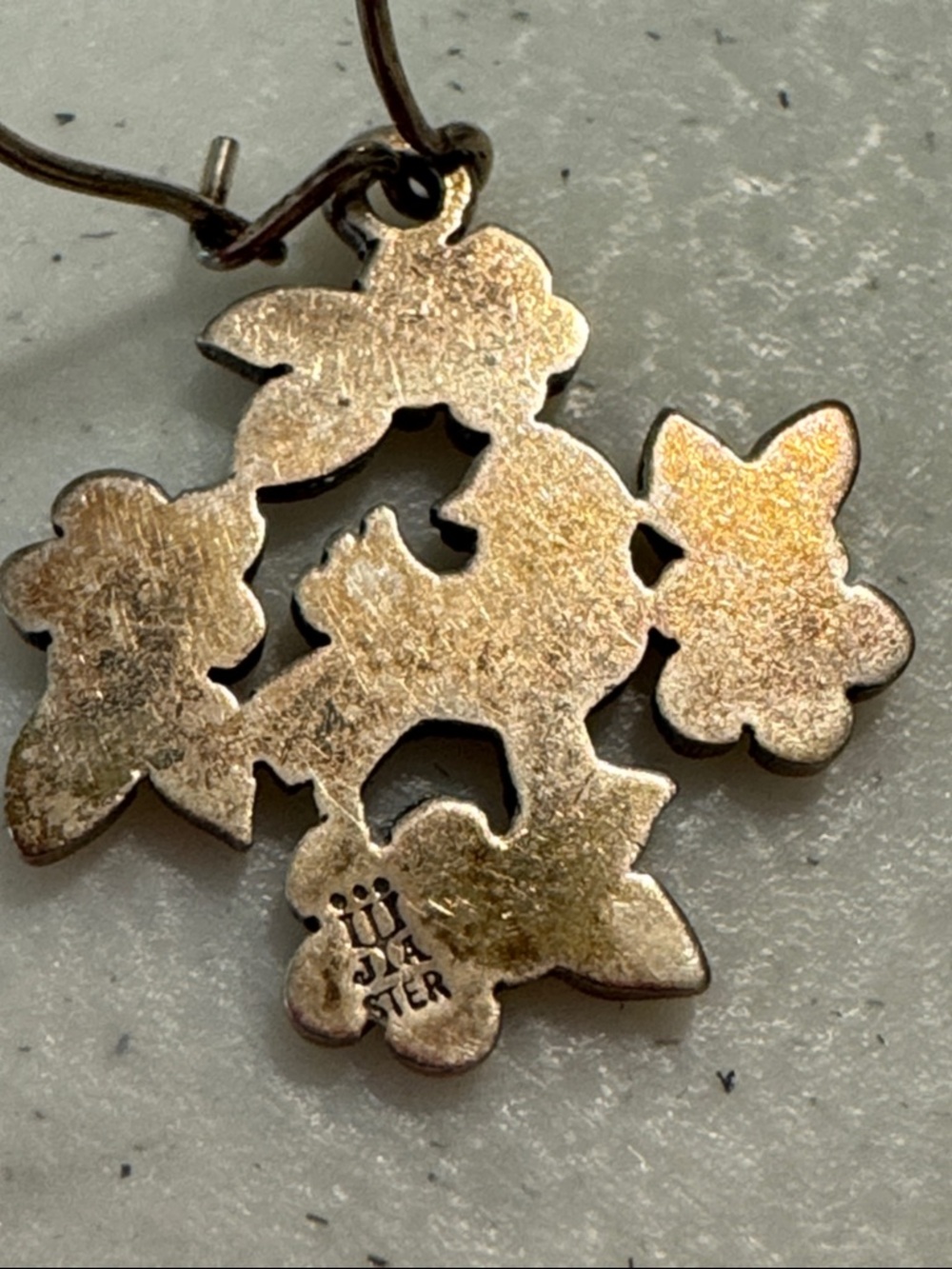James Avery Bird & Flowers Sterling Silver Retired Earrings - Picture 5 of 6